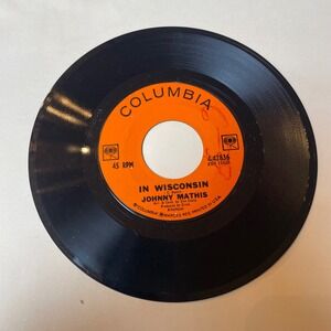 Johnny Mathis In Wisconsin Sooner Or Later 45 RPM Record Columbia‎ 4-42836